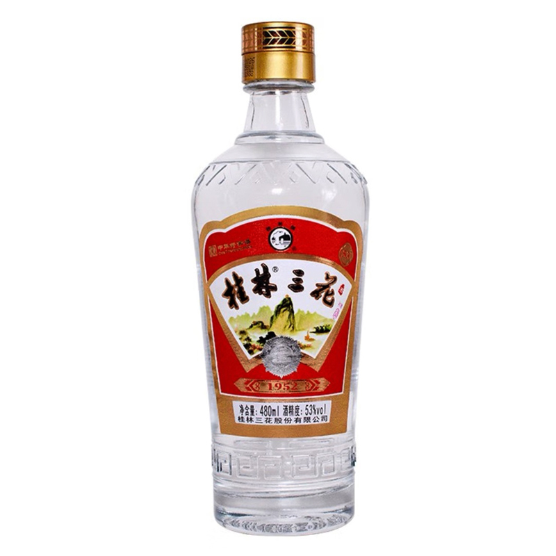 经典1952玻瓶三花酒