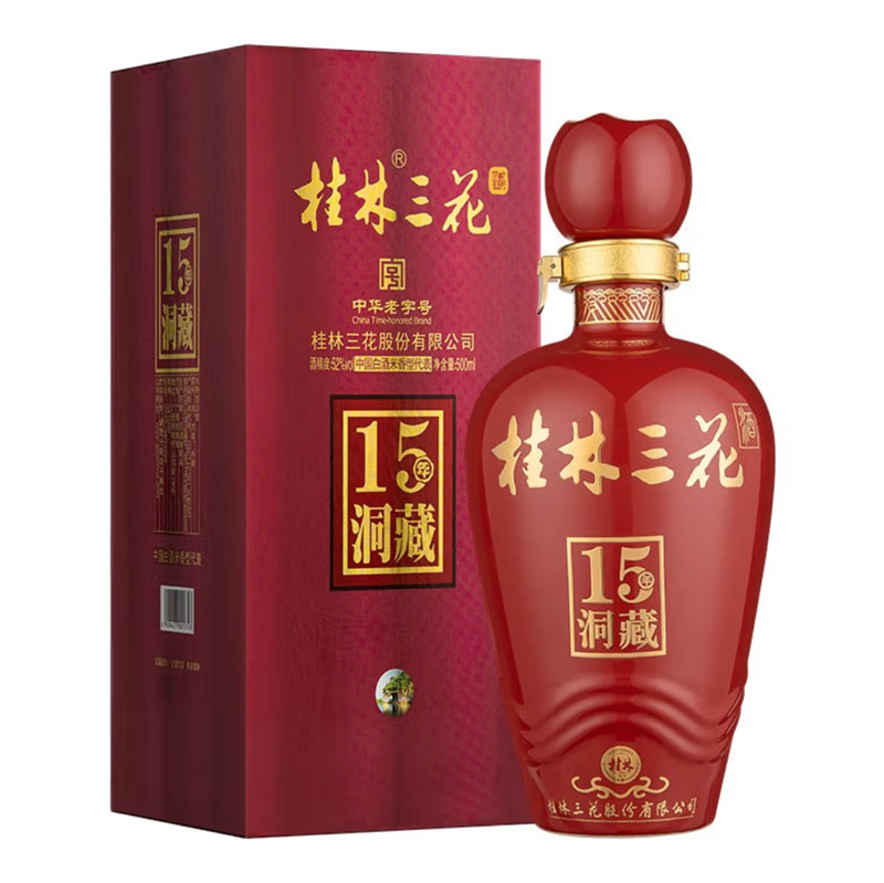 洞藏15三花酒